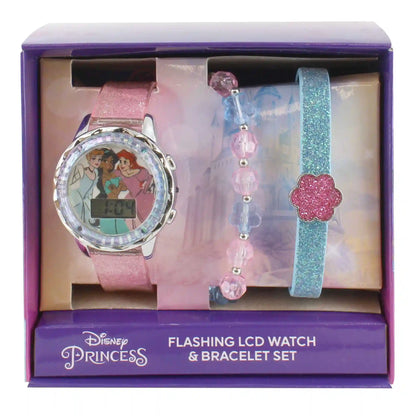 Disney Princess Flashing Watch And Bracelet Set