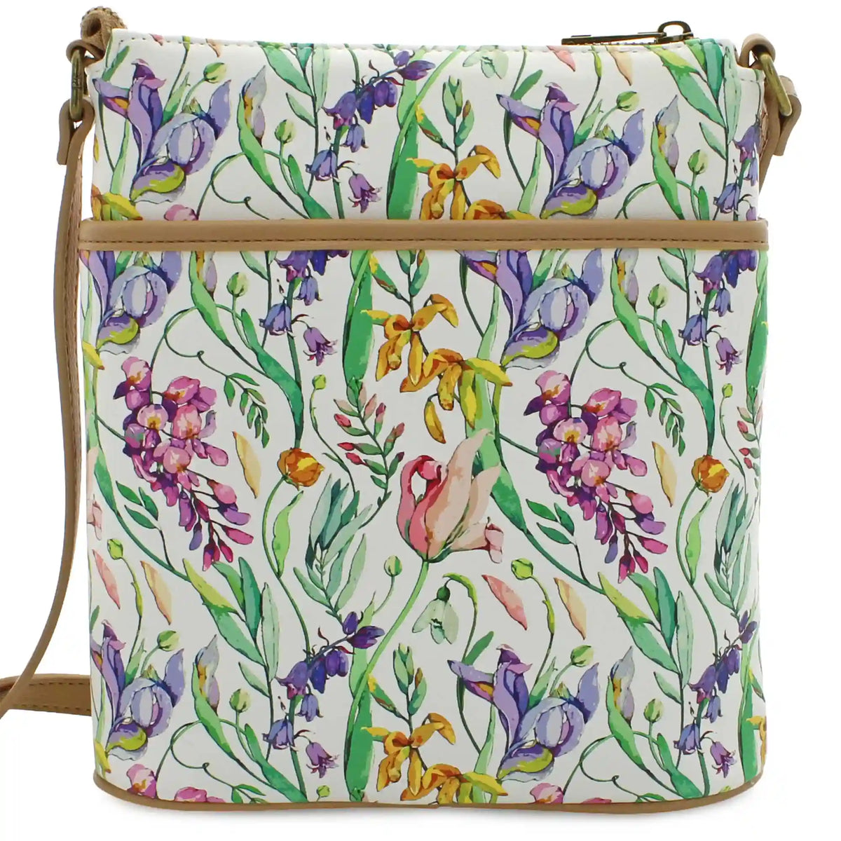 Marbella Carina North/South Floral-Print Crossbody