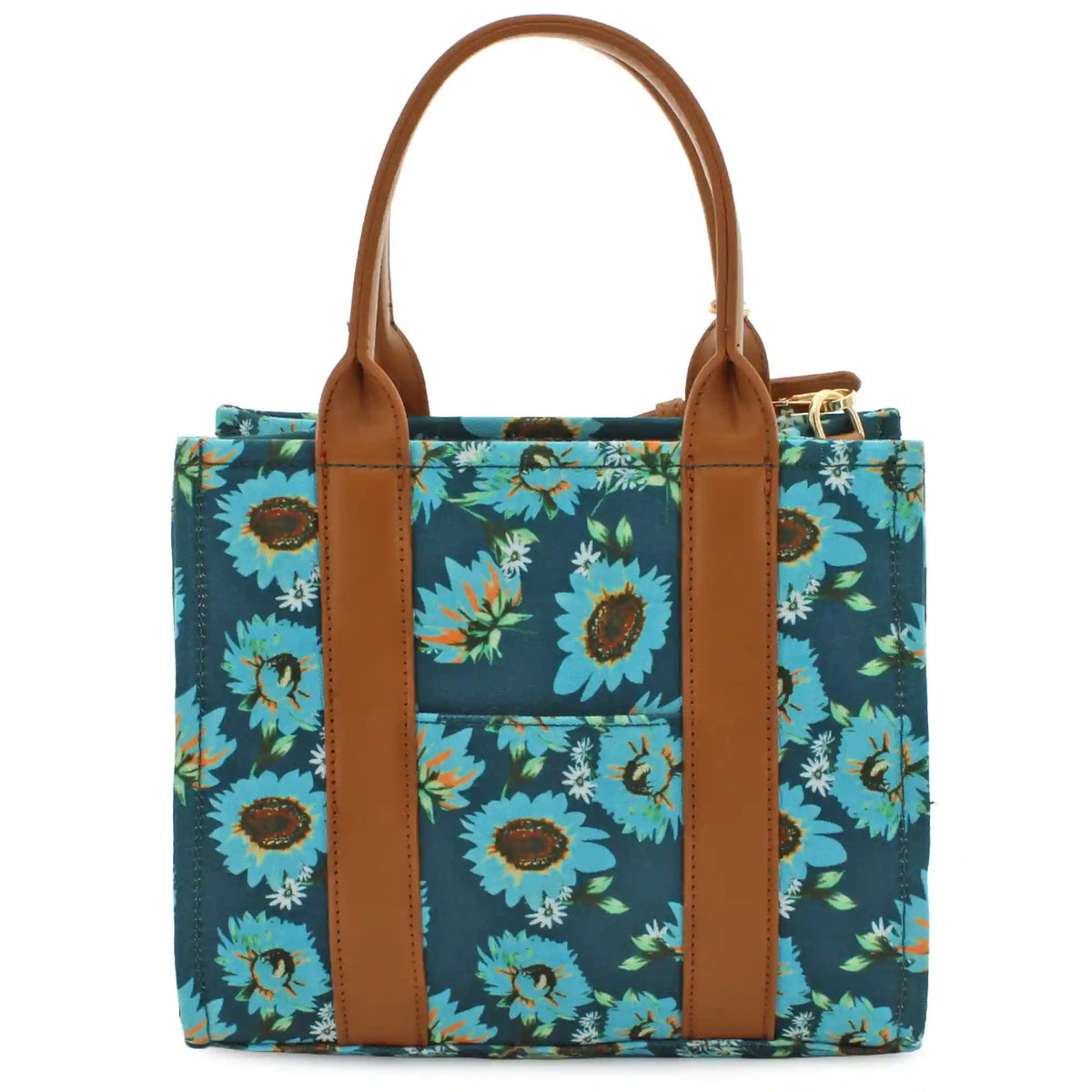 Emperia Floral Tote With Faux-Leather Trim