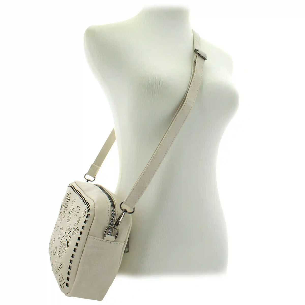Sam & Hadley Perforated Floral Camera Bag