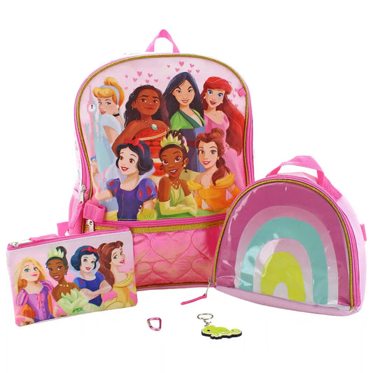 Disney Princess 5-Piece Backpack Set