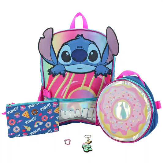 Disney Stitch 5-Piece Backpack Set