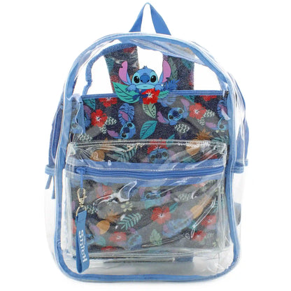 Disney Stitch Clear Backpack With Laptop Case