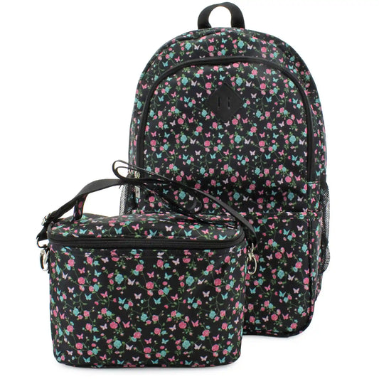 Madden Girl Butterfly/Floral Backpack & Lunch Tote