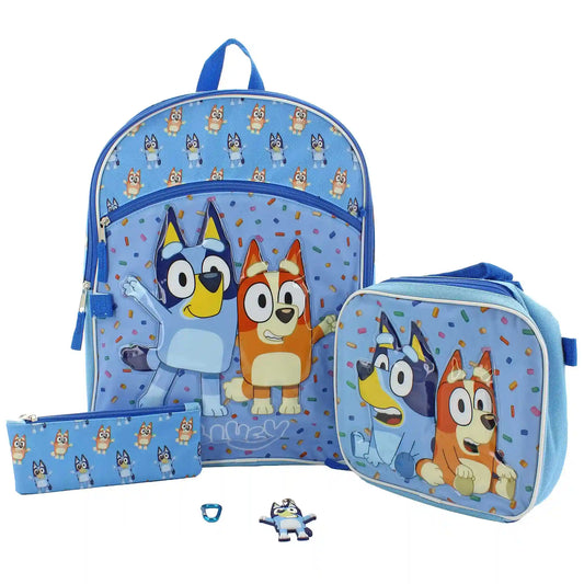 Bluey 5-Piece Backpack Set