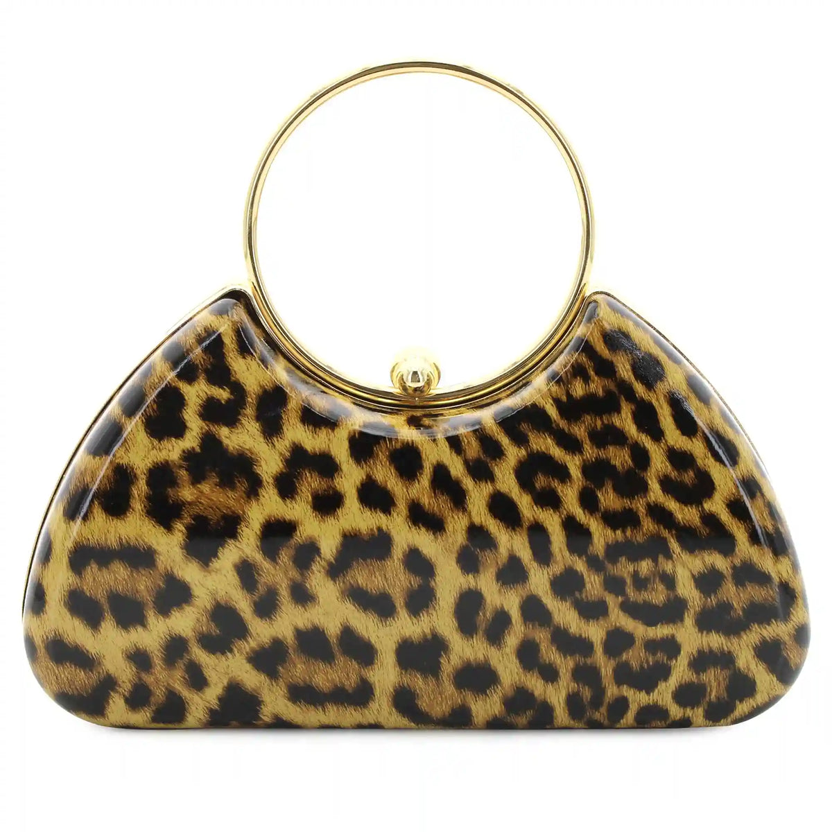 Sophia Taylor Leopard-Print Clutch